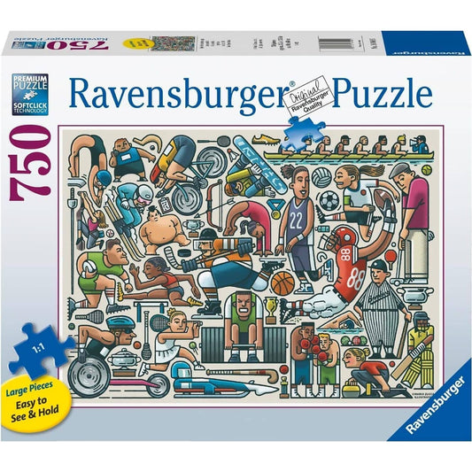 Ravensburger - Athletic Fit Jigsaw Puzzle Large Pieces 750pc