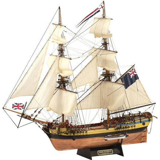 Artesania Scale 1/50 HMS Supply First Fleet Brigantine Wooden Ship Model Kit (22420)