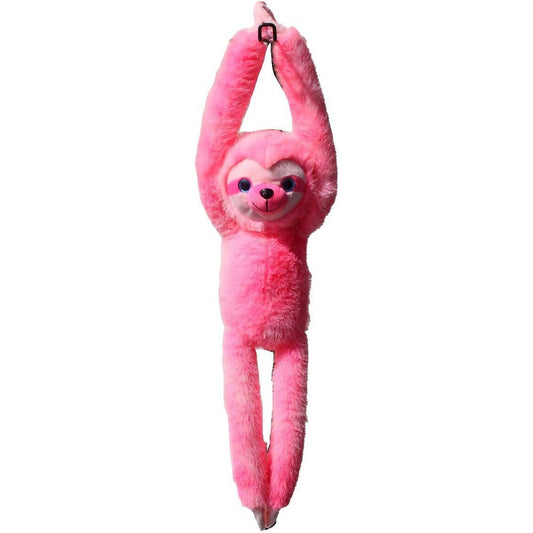 Cotton Candy - Plush Isla Hanging Sloth Bright Pink