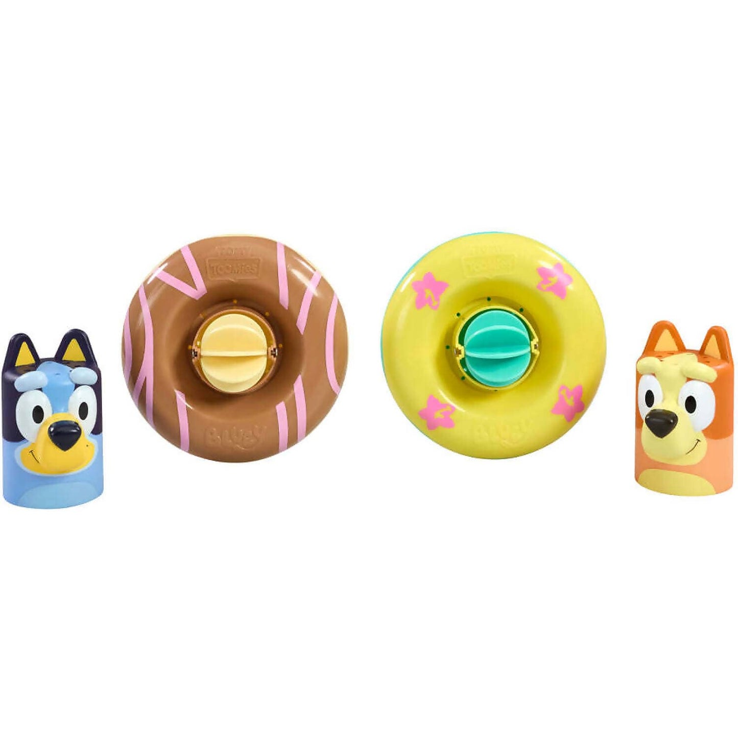 Tomy -  Toomies - Splash & Float Bluey & Bingo 2-in-1 Water Toys