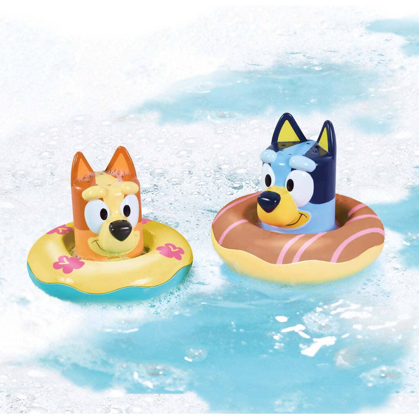 Tomy -  Toomies - Splash & Float Bluey & Bingo 2-in-1 Water Toys