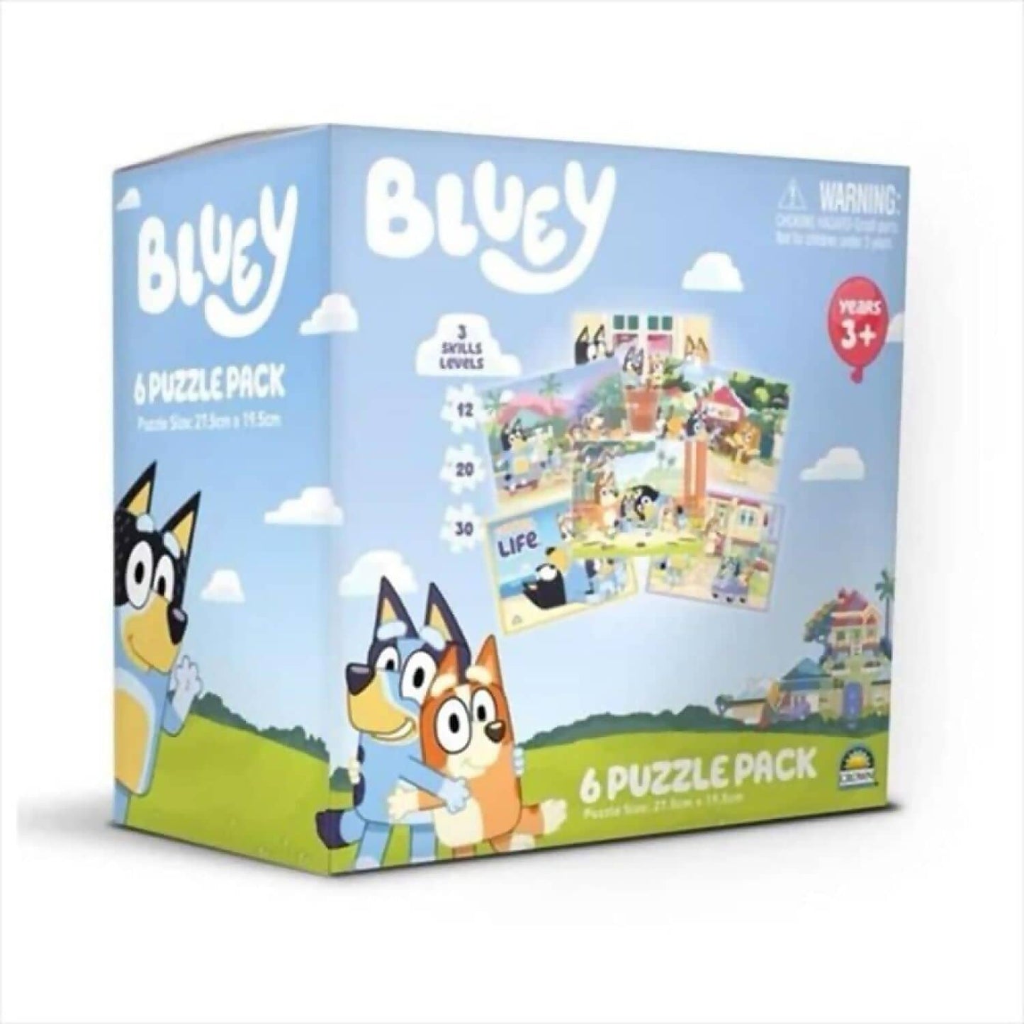 Crown - Bluey 6-in-1 Jigsaw Puzzle Pack