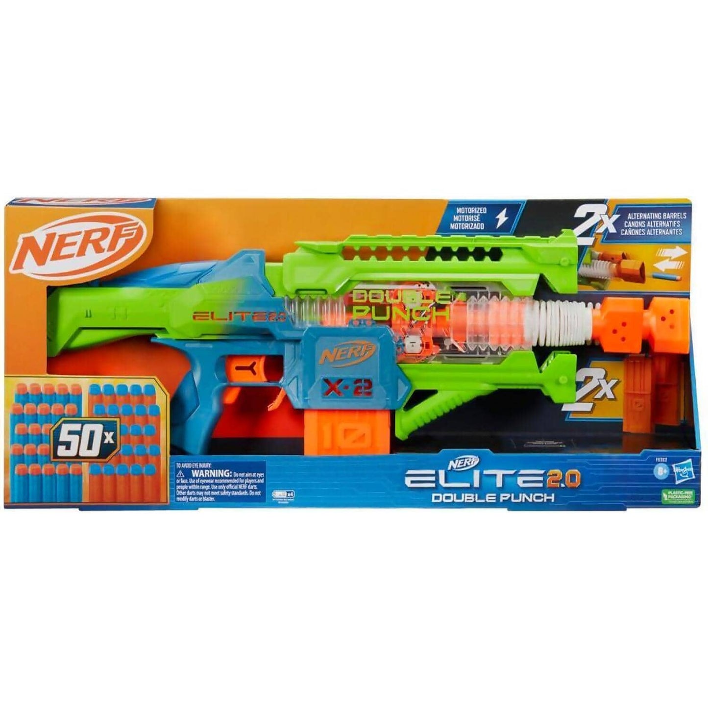 Nerf - Elite 2.0 Double Punch Dart Blaster - Hasbro