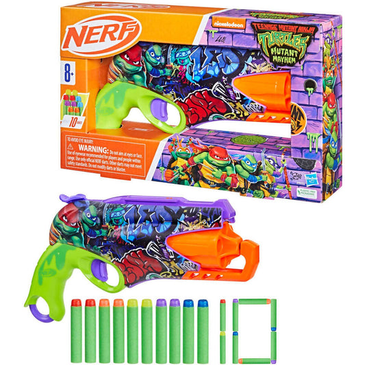 Nerf - Teenage Mutant Ninja Turtles Mutant Mayhem Dart Blaster - Hasbro