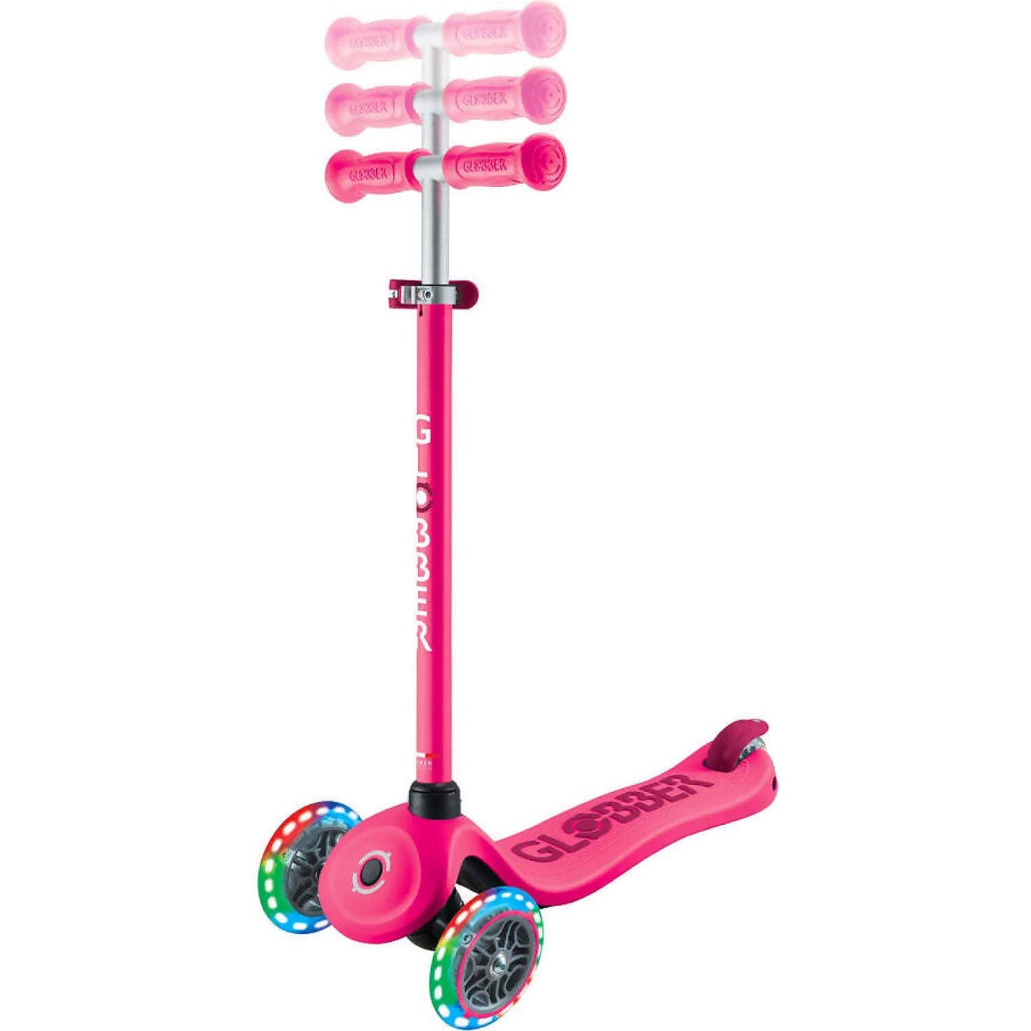 Globber - Go Up Sporty Lights V2 - Fuchsia/dark Pink Scooter