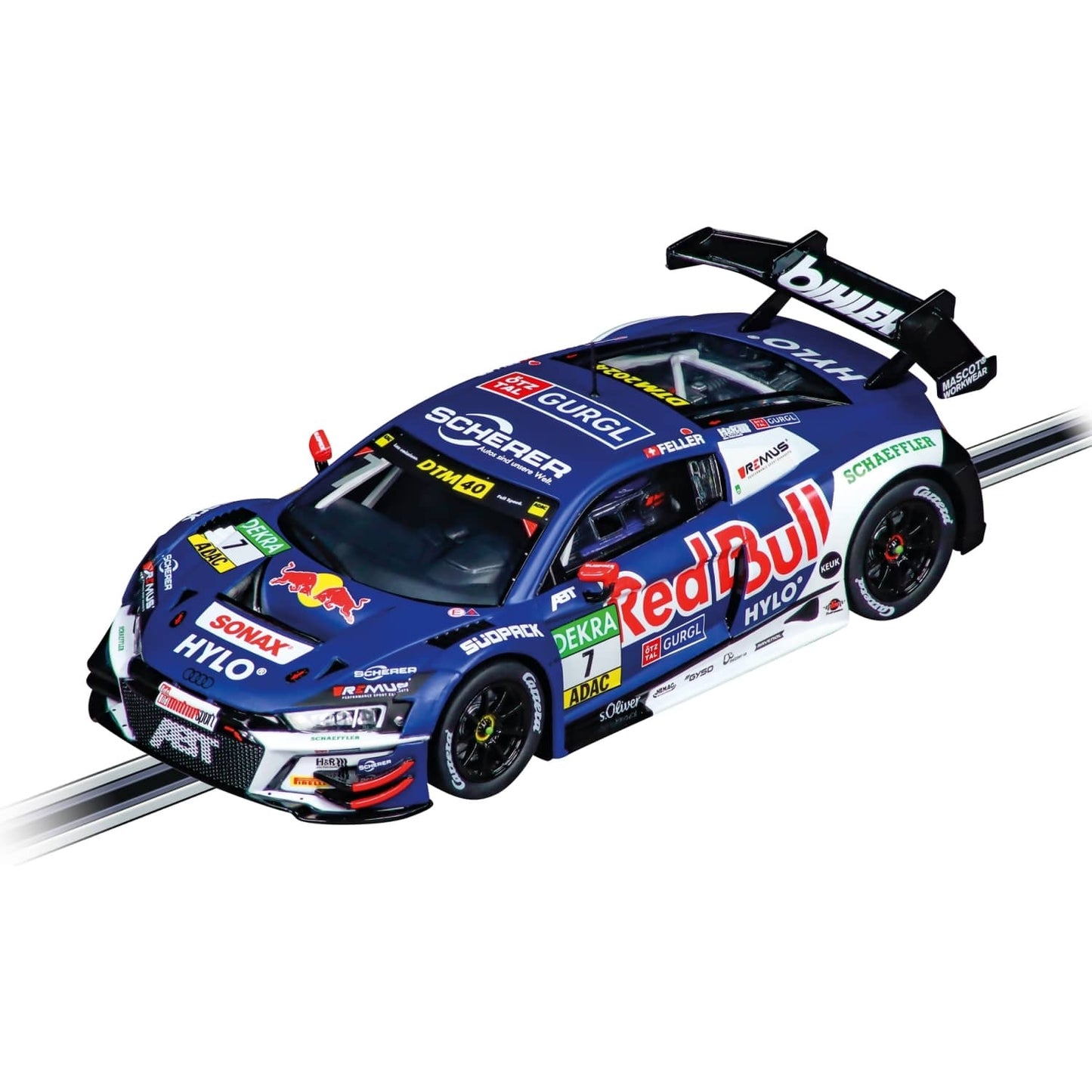 Carrera Evolution 1:32 - Audi R8 LMS GT3 evo II Abt Sportsline - Red Bull No.7 DTM 2024 Slot Car Also Suits Scalextric