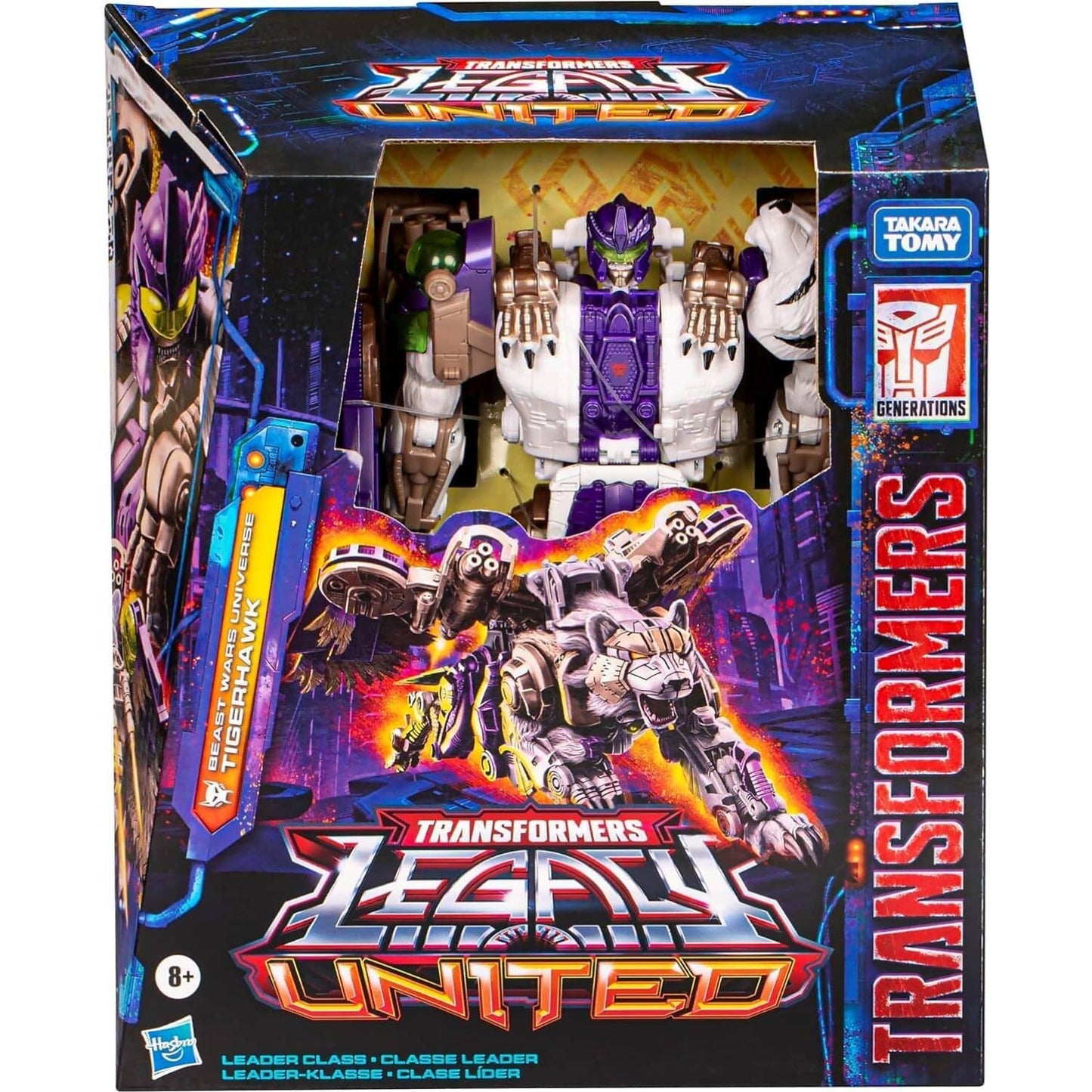 Transformers - Legacy United Leader Beast Wars Universe Tigerhawk 7.5-inch Action Figure - Hasbro