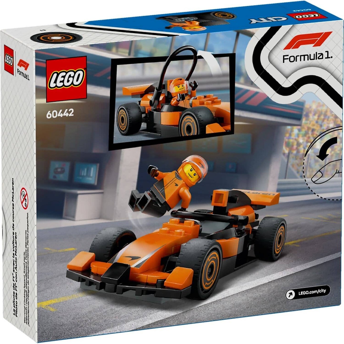 LEGO 60442 F1® Driver with McLaren Race Car - City