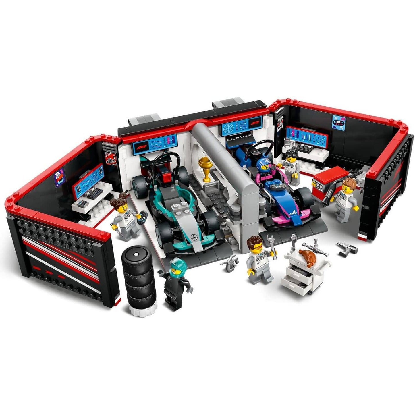LEGO 60444 F1® Garage & Mercedes-AMG & Alpine Cars - City