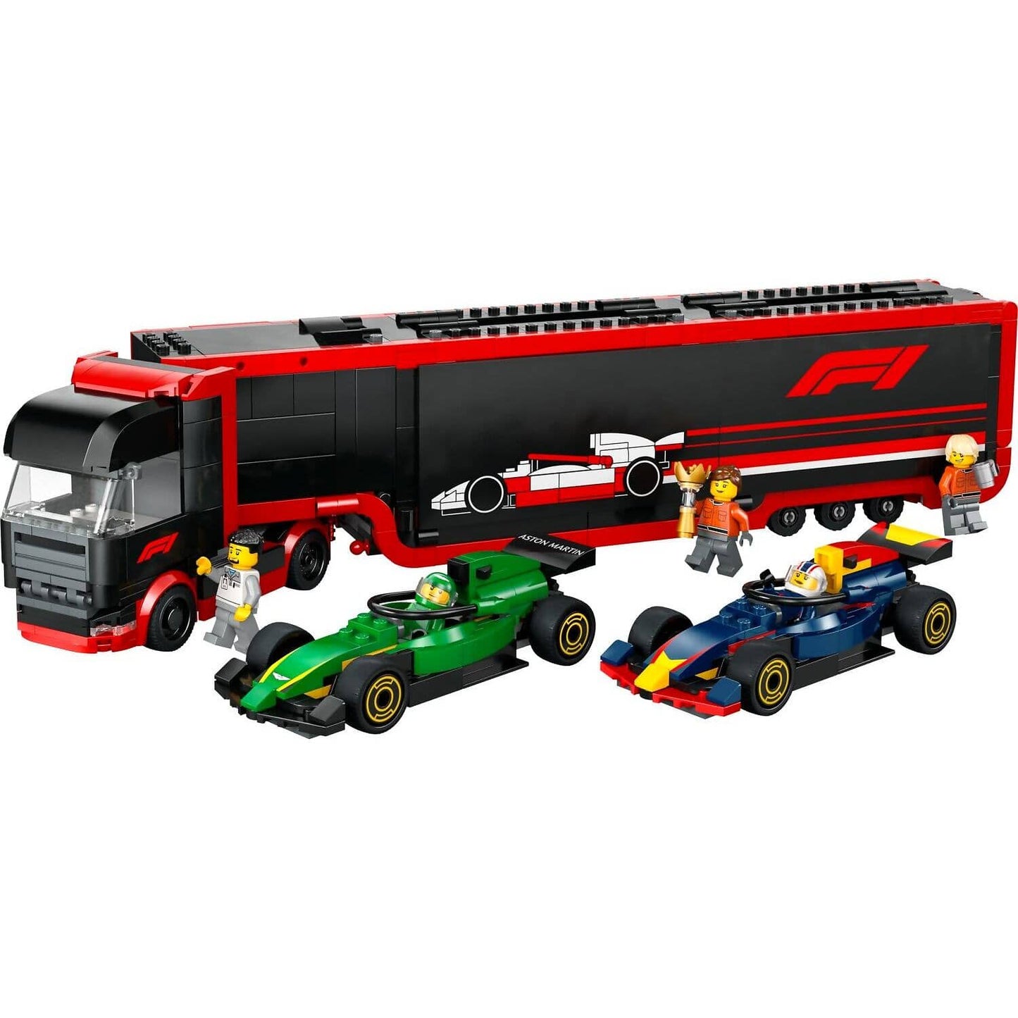 LEGO 60445 F1® Truck with RB20 & AMR24 F1® Cars - City
