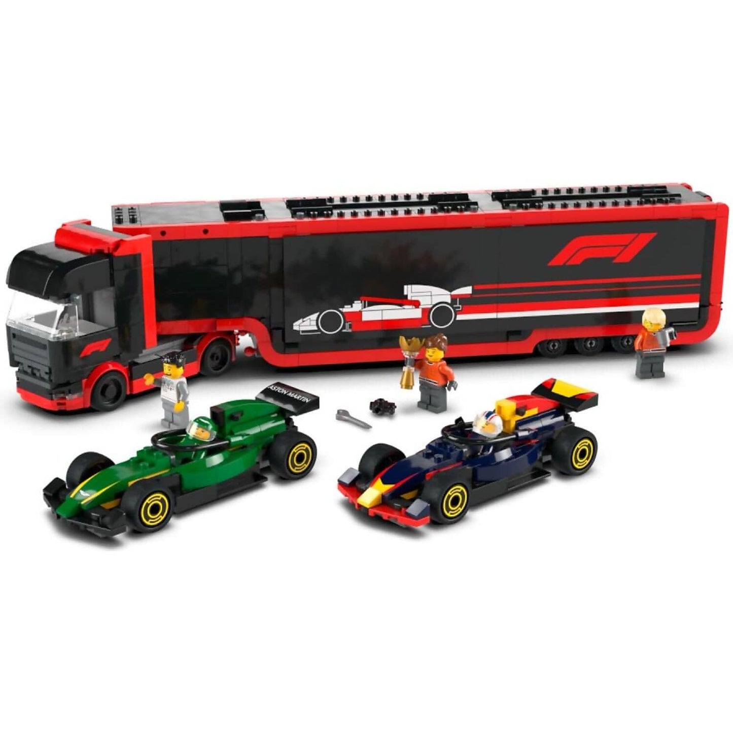 LEGO 60445 F1® Truck with RB20 & AMR24 F1® Cars - City