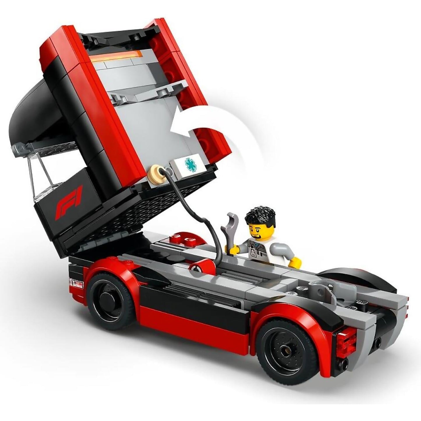 LEGO 60445 F1® Truck with RB20 & AMR24 F1® Cars - City