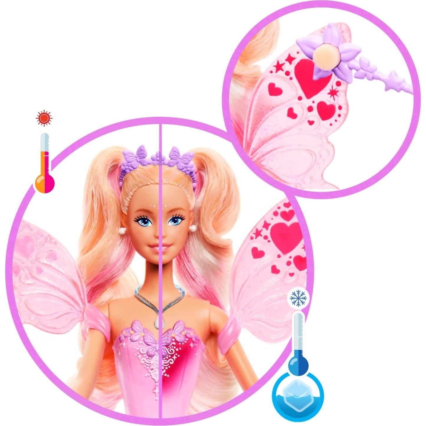 Barbie - Fantasy Fairy Doll With Color-change Wings And Outfit