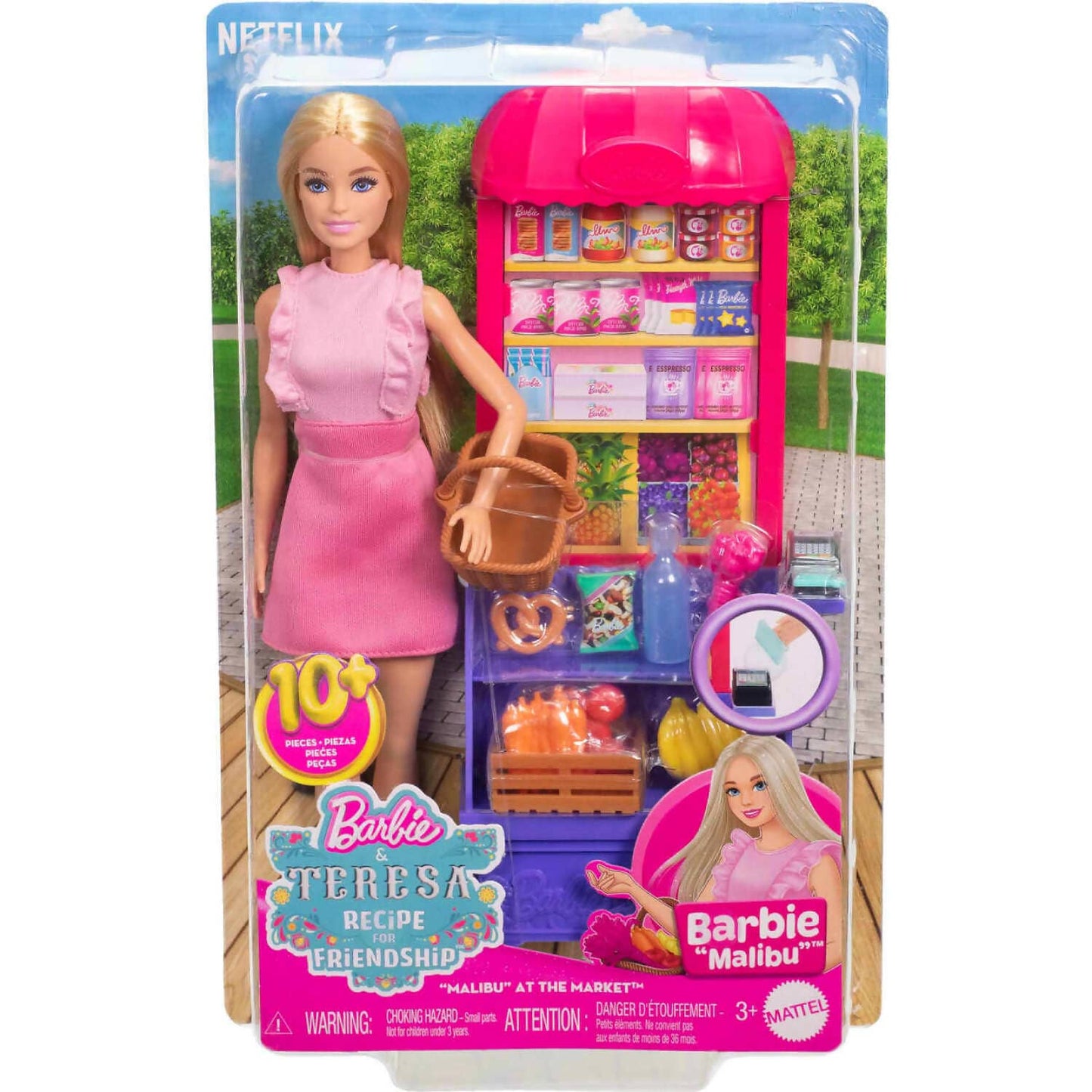 Barbie - Barbie And Teresa Recipe For Friendship Malibu At The Market Doll Playset