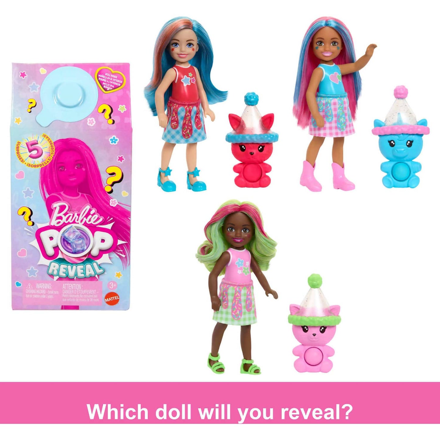 Barbie - Chelsea Pop Reveal Shakes Series Doll With Scent & Colour Change