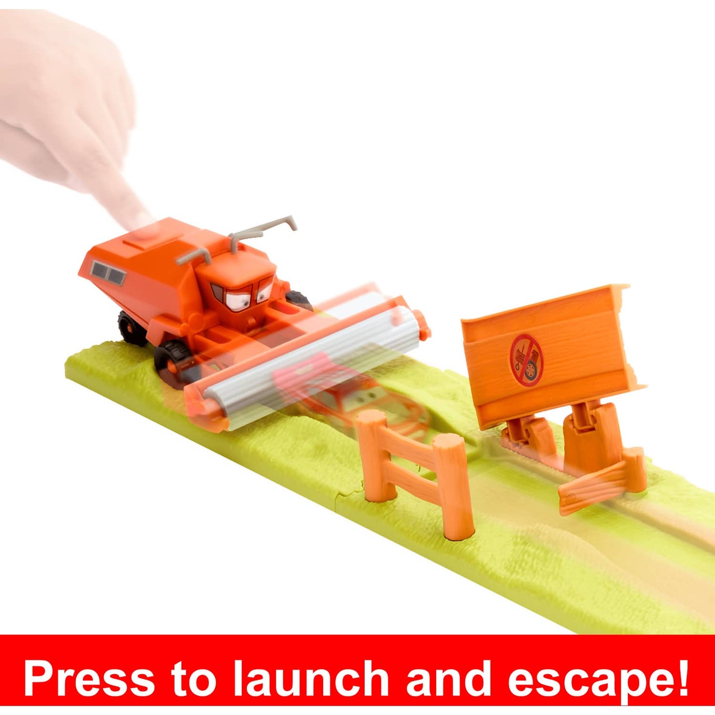 Disney Pixar - Cars Frank Escape & Stunt Race Playset With Lightning Mcqueen Toy Car