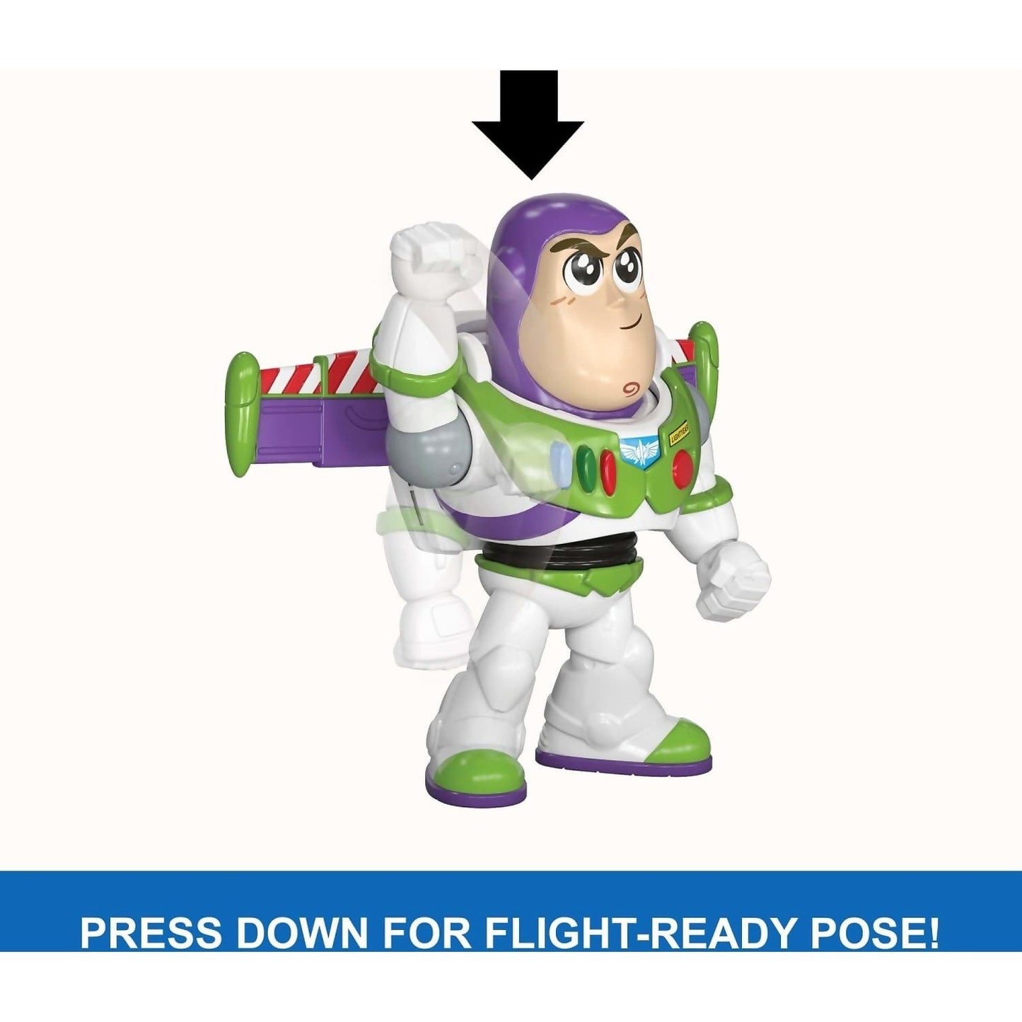 Disney Pixar - Click Figs Buzz Lightyear Toy Story Small Movie Toy With Pop Up Action Move