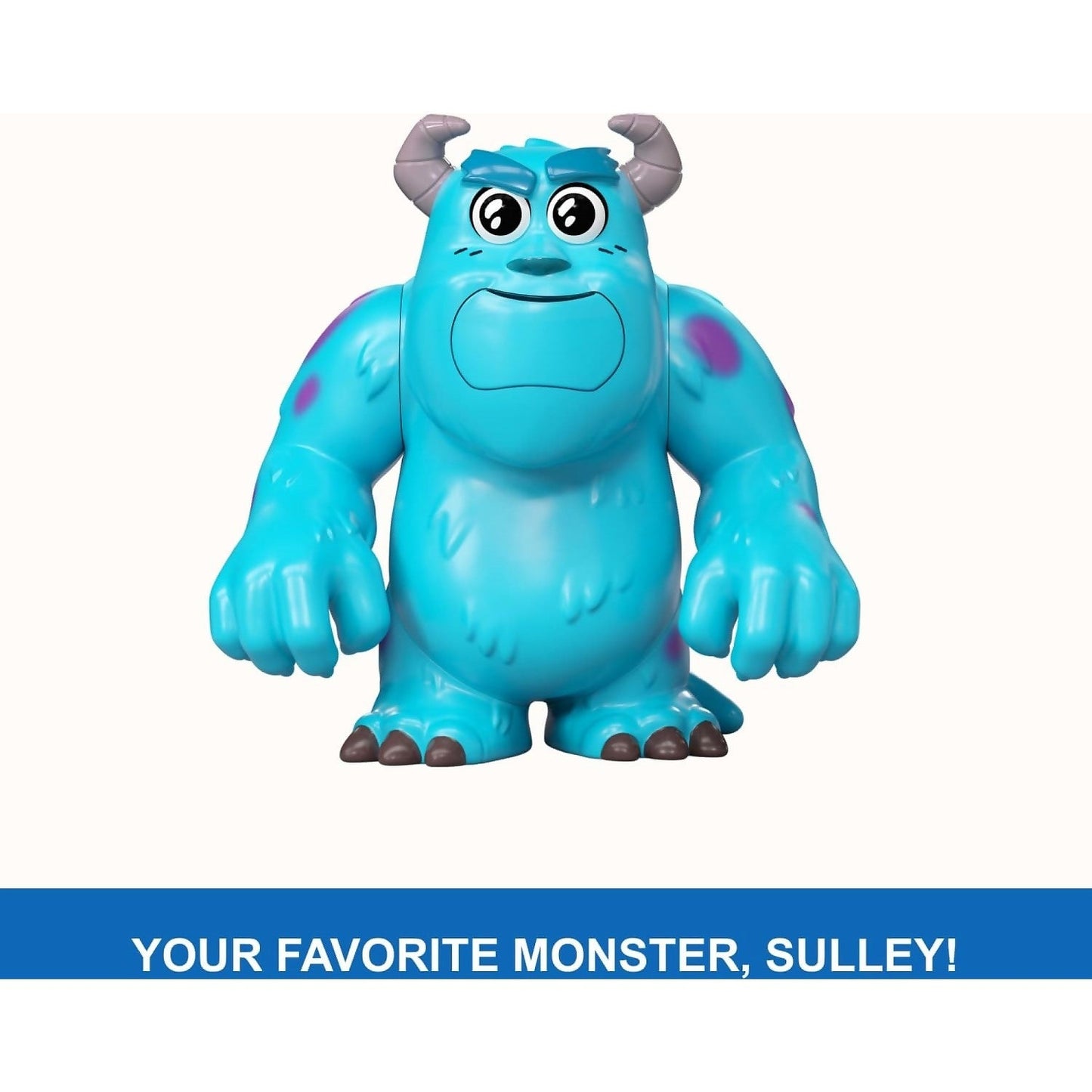 Disney Pixar- Click Figs Sulley Monsters Inc James P Sullivan Small Movie Toy With Pop Up Action Move
