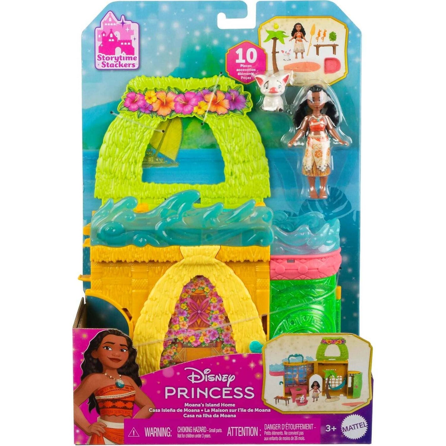 Disney Princess - Moana Storytime Stackers Doll House - Mattel