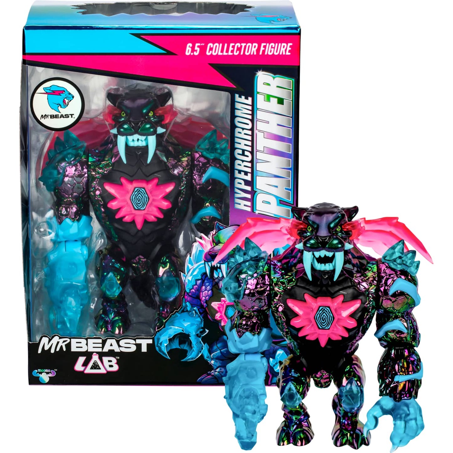 Mrbeast Lab - Collector Figure 6.5-inch Neon Panther Series 2