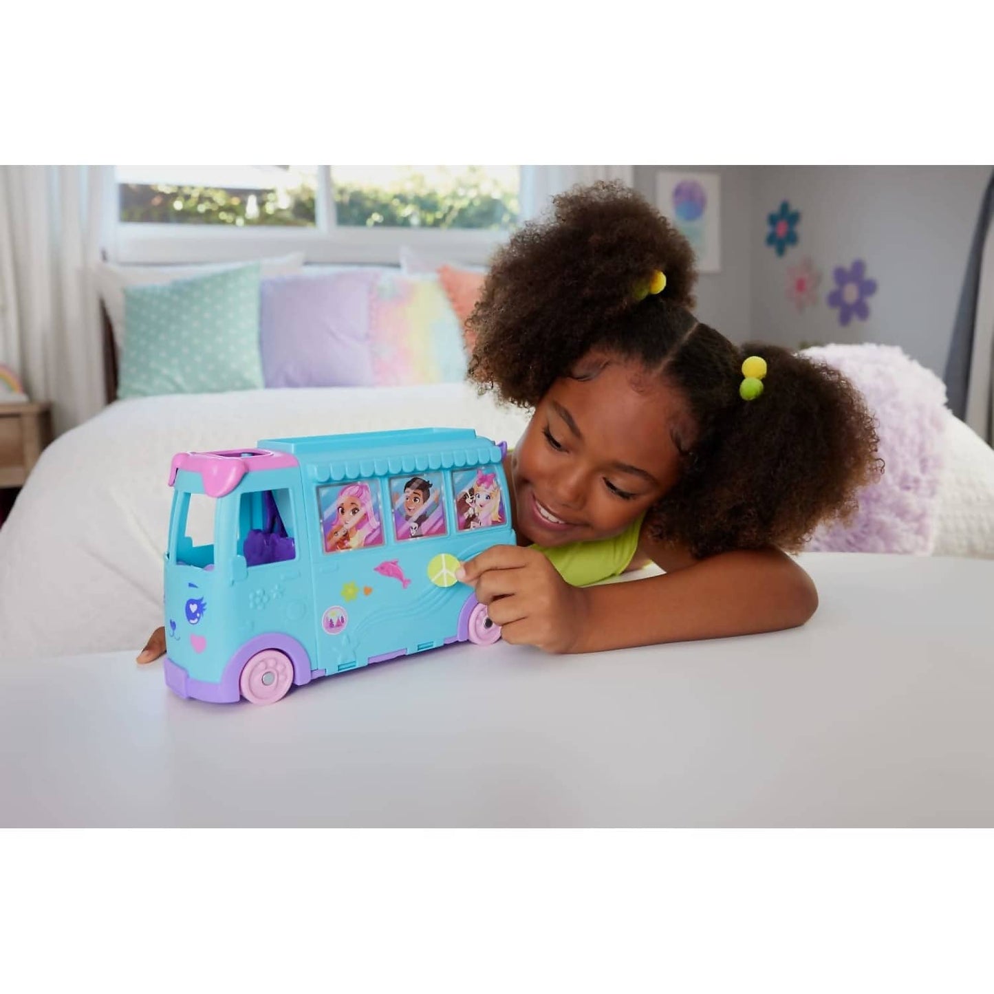 Polly Pocket - Pet Mobile Adventure Playset With Micro Dolls & Transforming Camper Van - Mattel