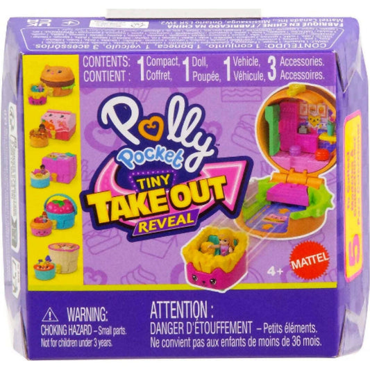 Polly Pocket - Tiny Take Out Reveal Compact Playset - Mattel