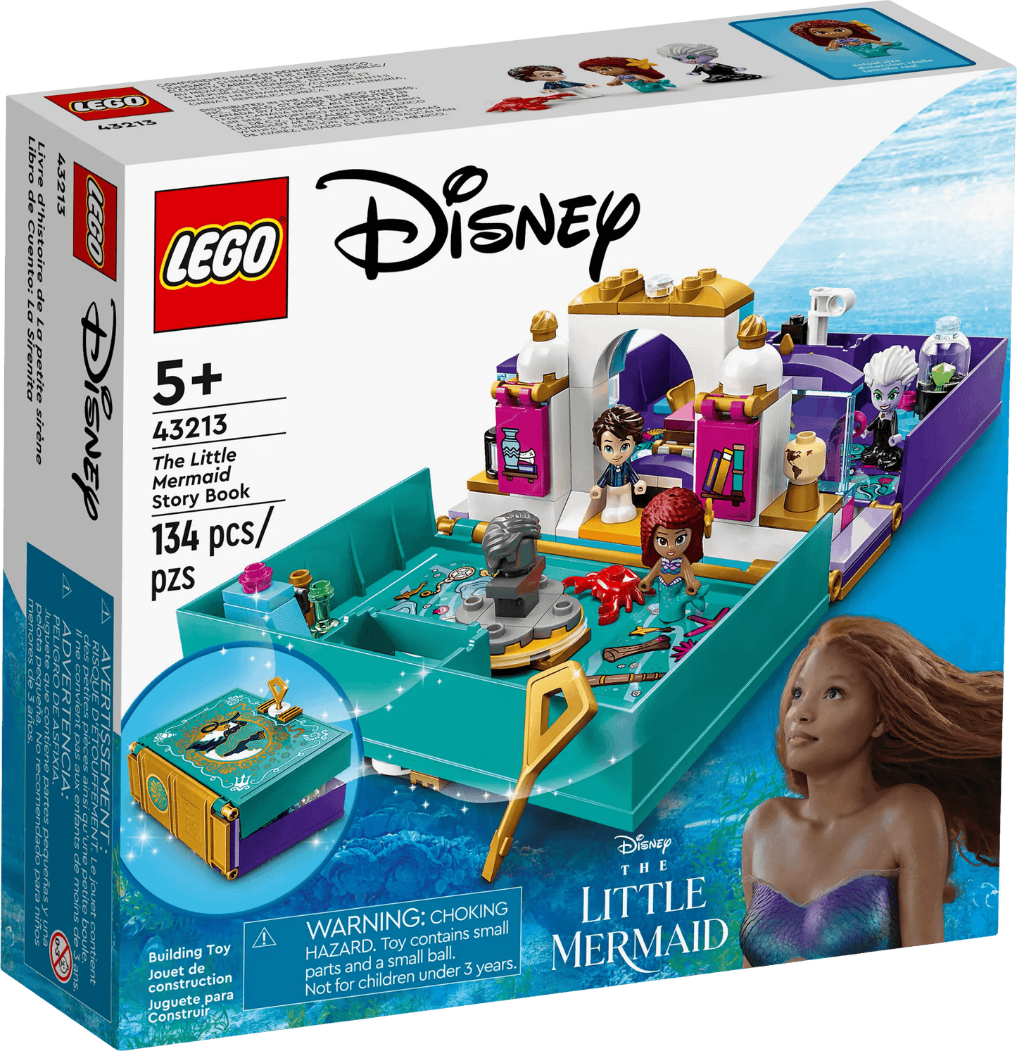LEGO 43213 The Little Mermaid Story Book - Disney Princess