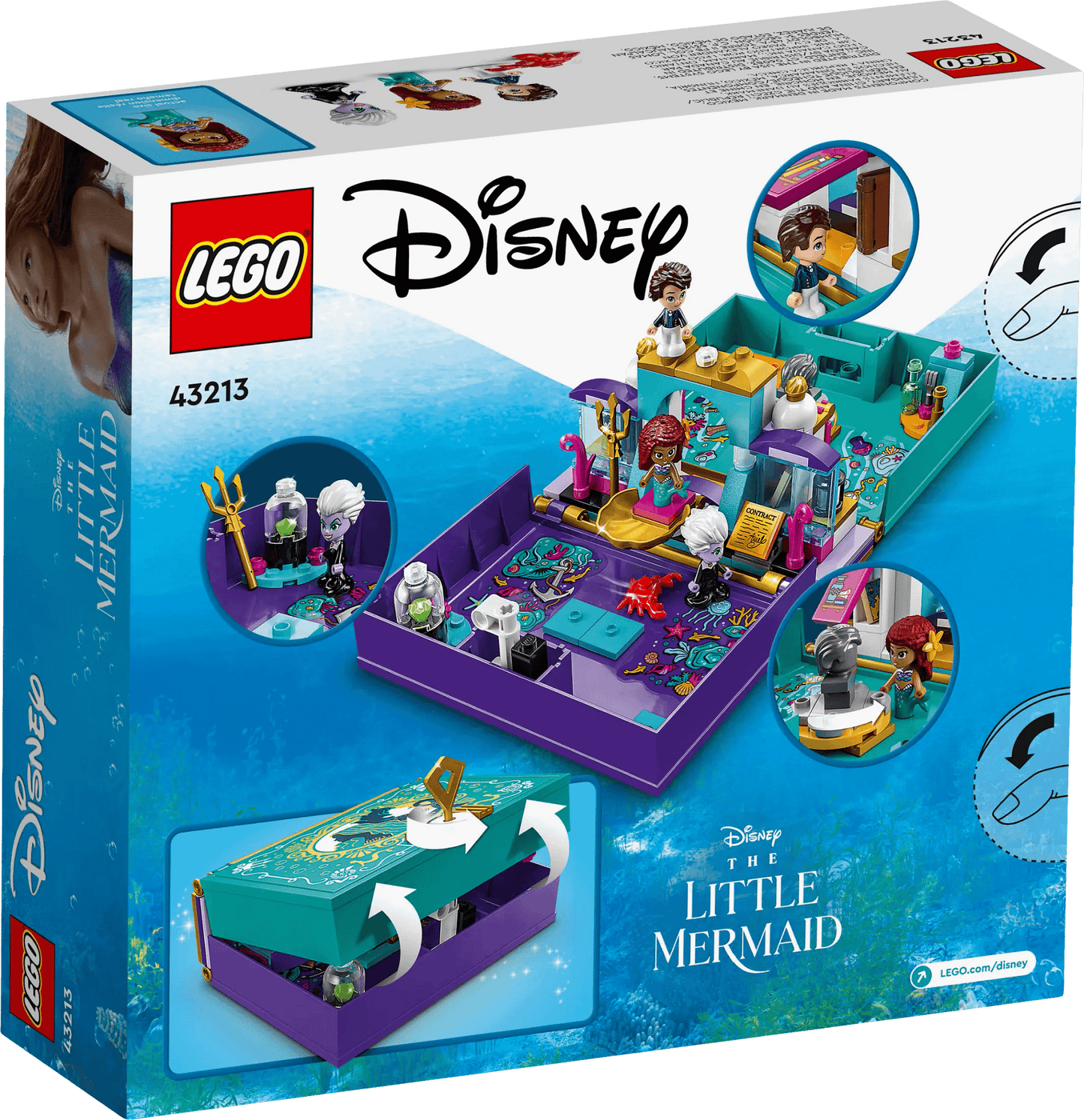 LEGO 43213 The Little Mermaid Story Book - Disney Princess