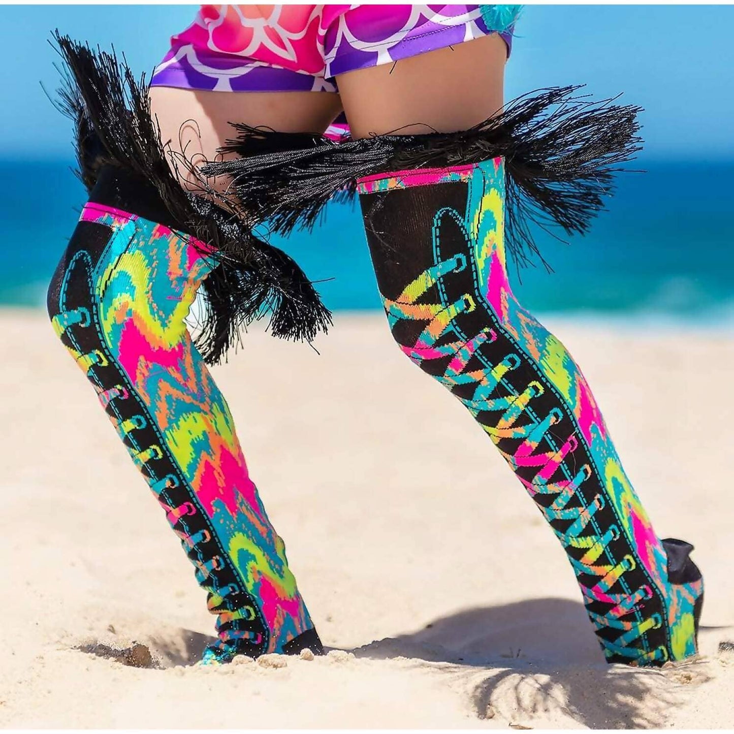 Madmia - Rainbow Tie Dye Socks Kids & Adults Age 6y+