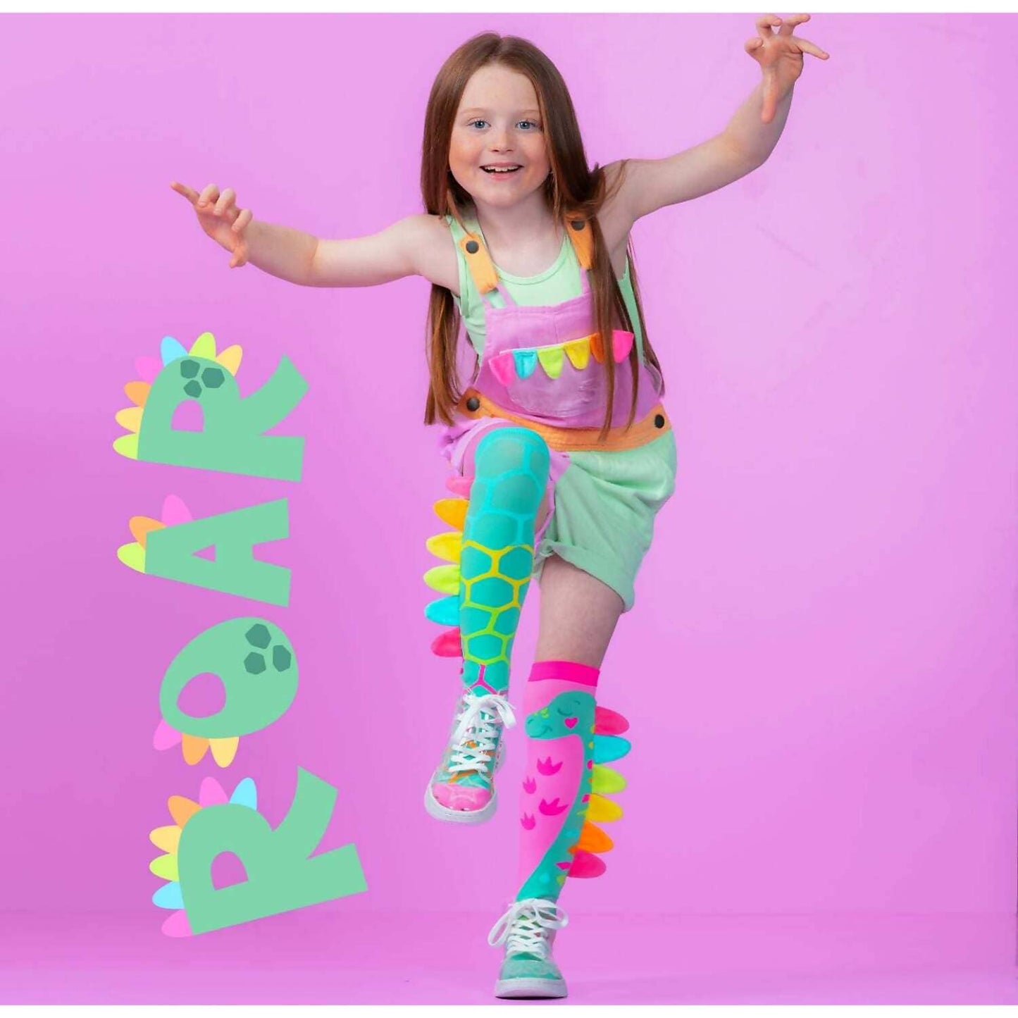 Madmia - Roar Dinosaur Socks Kids &amp; Adults Age 6y+