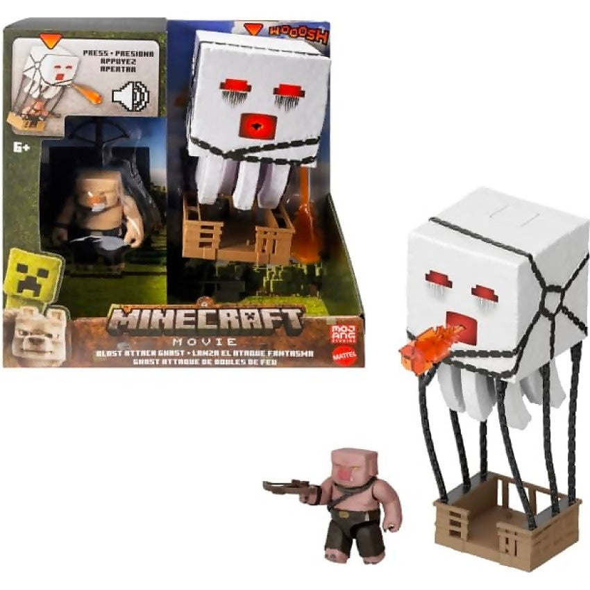 Minecraft Movie - Blast Attack Ghast Action Figure Set - Mattel