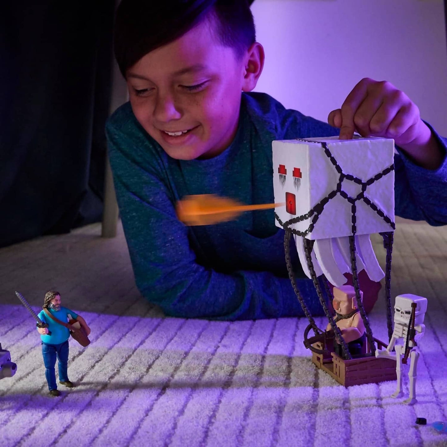 Minecraft Movie - Blast Attack Ghast Action Figure Set - Mattel