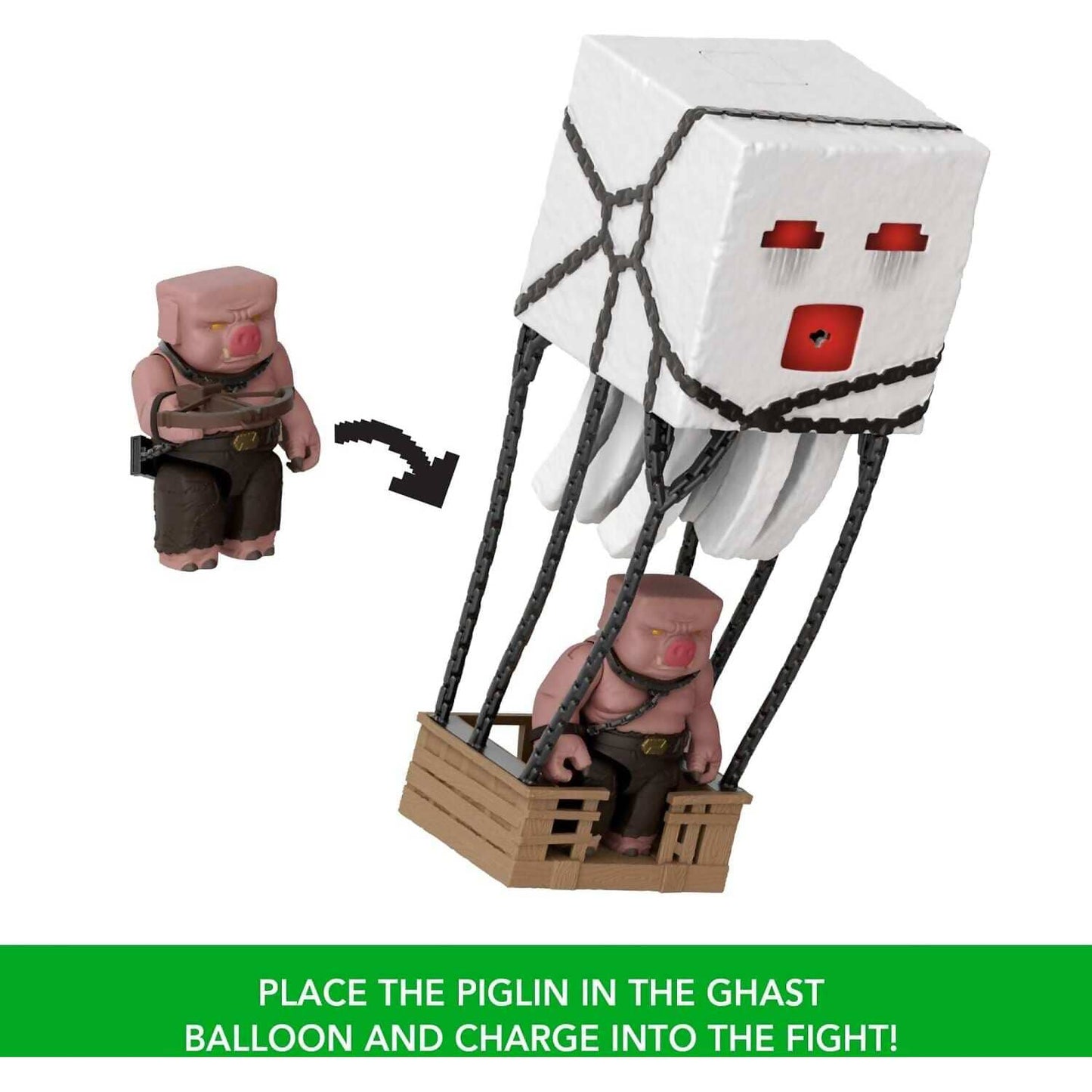 Minecraft Movie - Blast Attack Ghast Action Figure Set - Mattel
