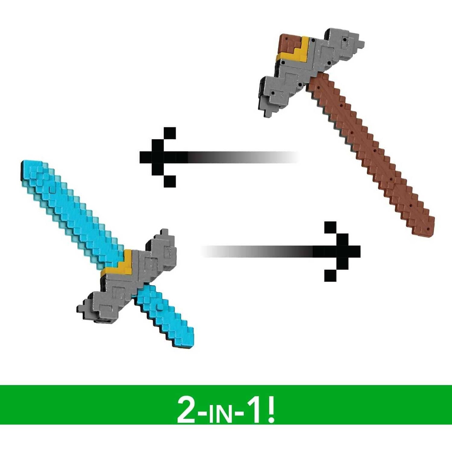 Minecraft Movie - Click And Switch Sword And Pickaxe Role-play 2-in-1