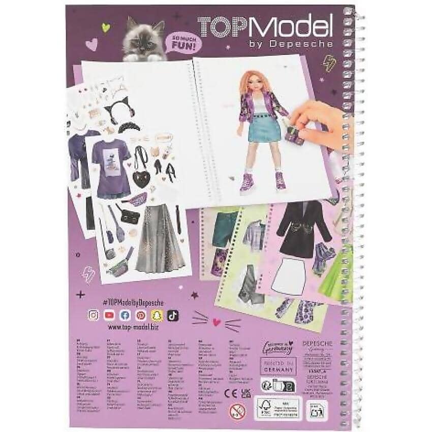 Topmodel - Dress Me Up Big Rebel Kitty Sticker Book