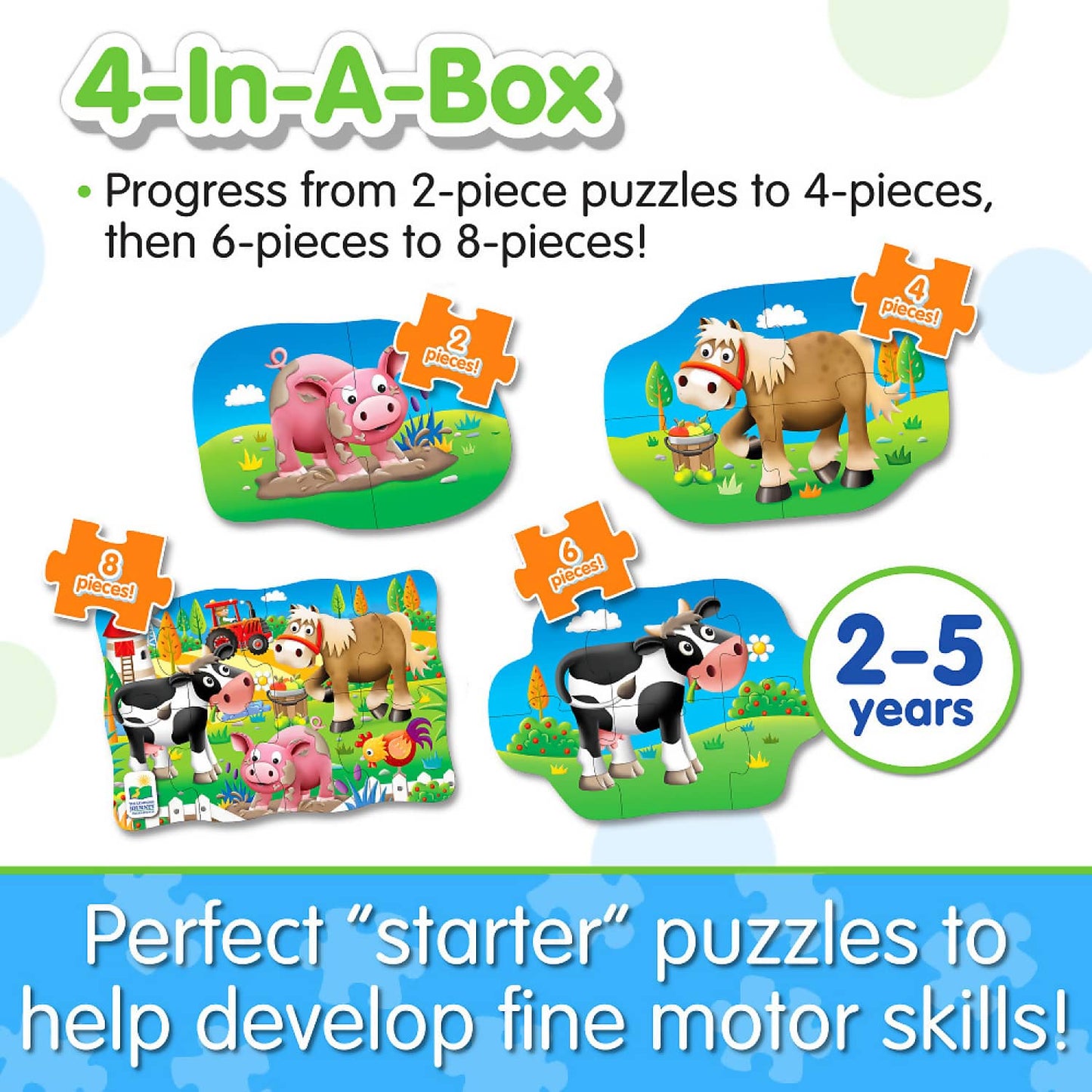The Learning Journey - My First Puzzles Set 4-in-a-box - Farm