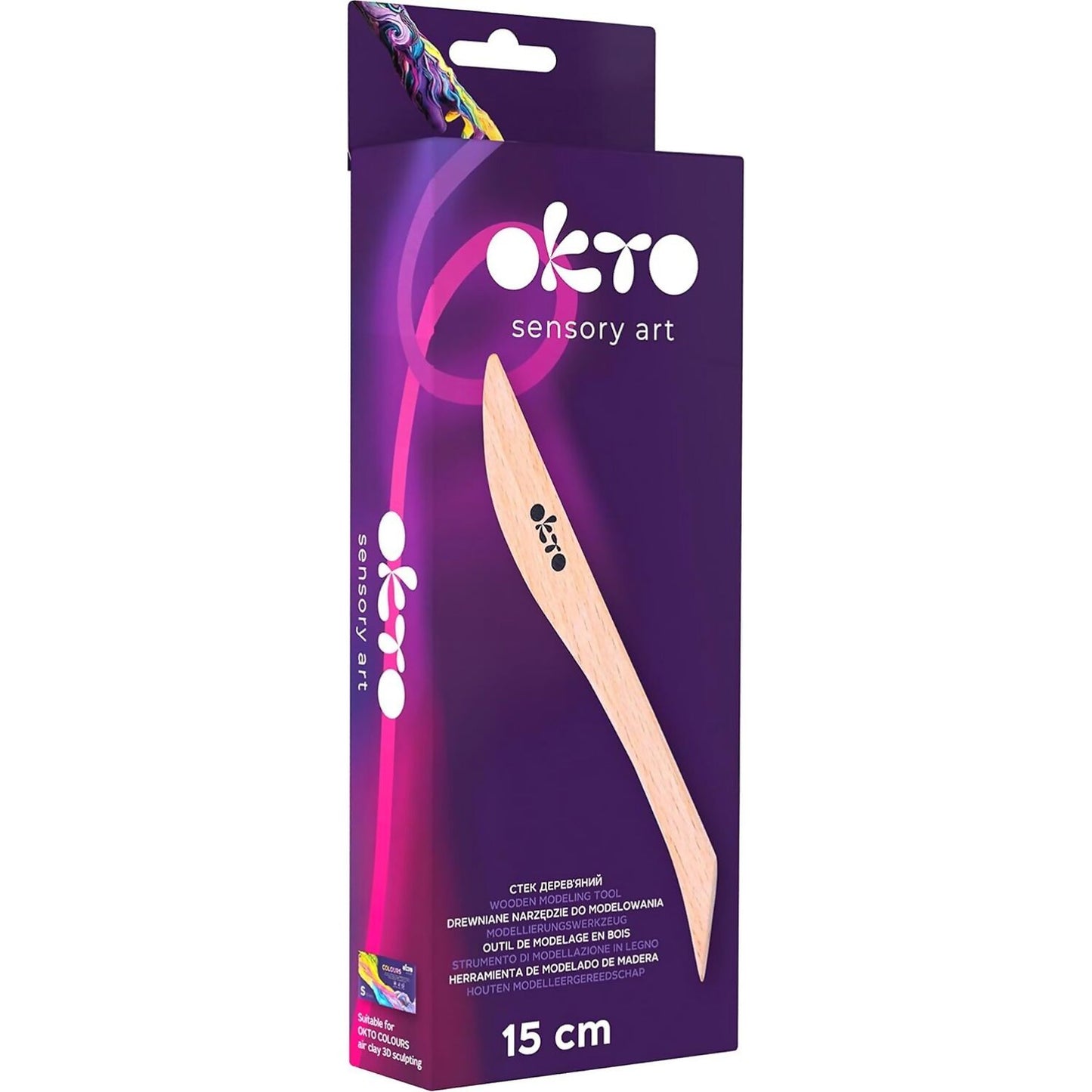 OKTO Sensory Art - 15cm Wooden Modeling Tool