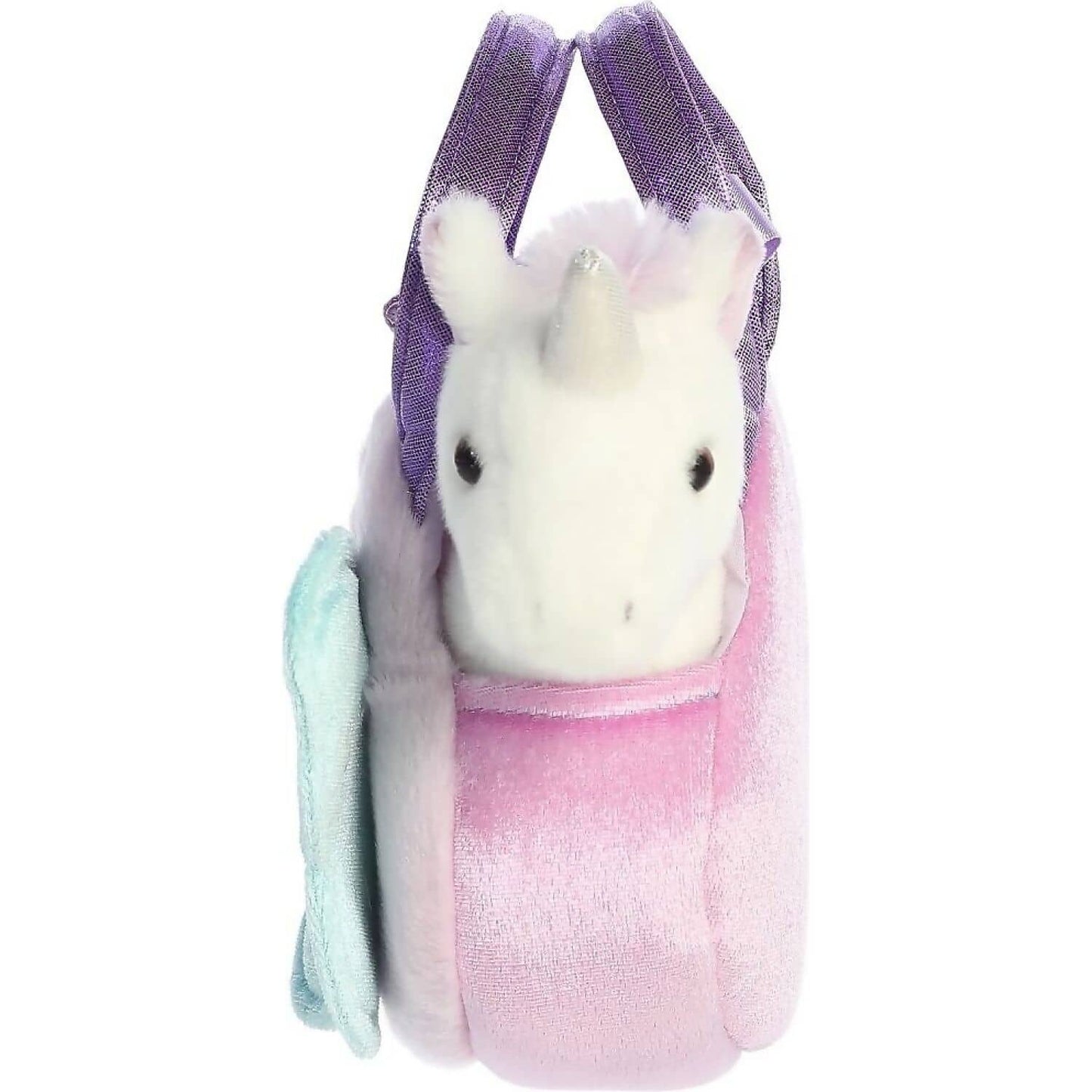 Cotton Candy - Fancy Pals Unicorn With Butterfly Bag