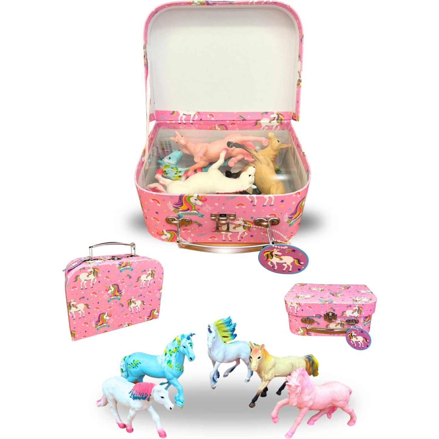 Rp Dean - 5 Beautiful Fanstasy Horses In Carry Case