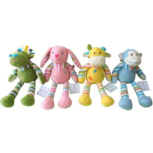 Cotton Candy - Baby Boo Knit Zoo Animal Rattle 30cm Assorted (1 Unit Only Will Be Selected At Random)