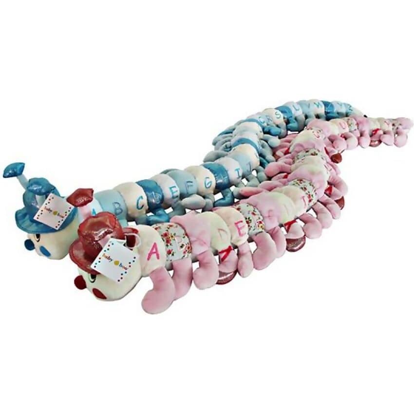 Cotton Candy - Baby Boo Alphabet Glitter Caterpillar 160cm Plush Assorted (1 Unit Only Will Be Selected At Random) 