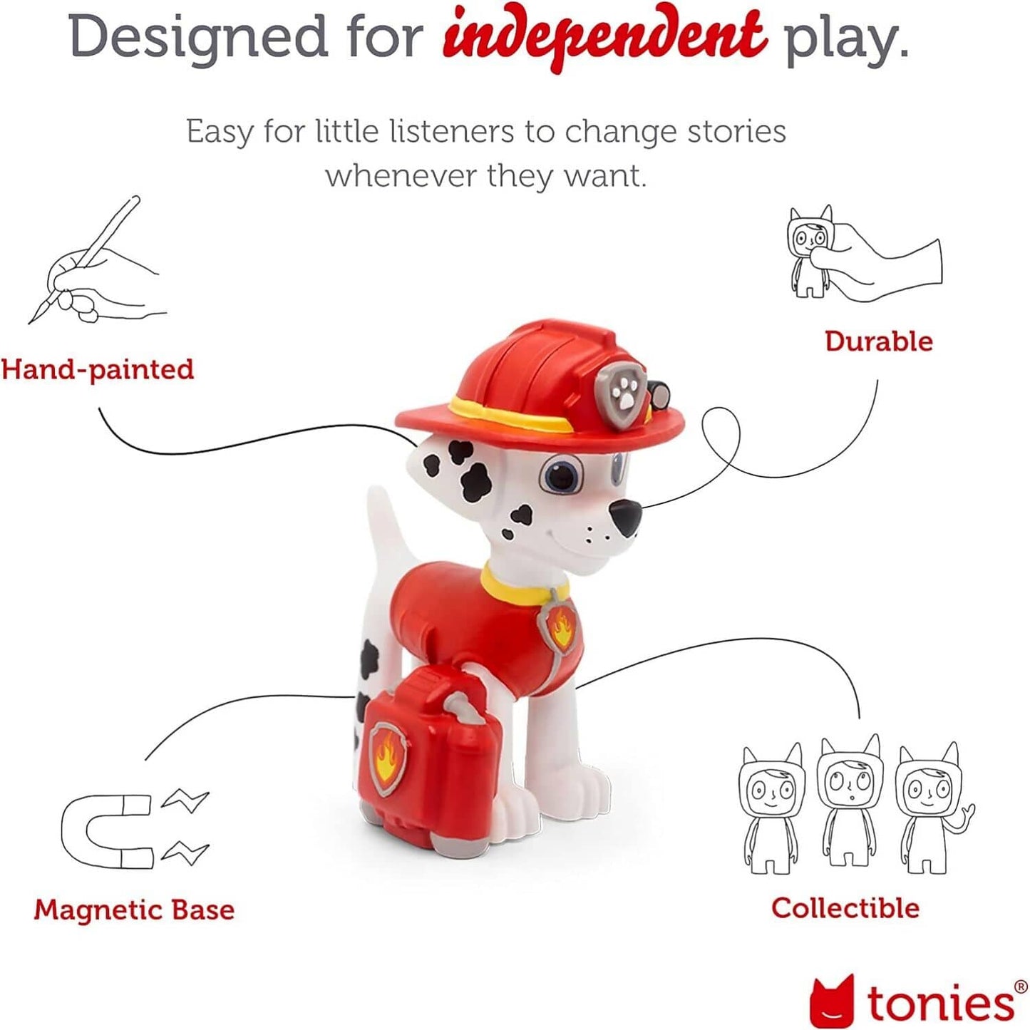 Tonies - Paw Patrol Jungle Pups Marshall : Tonie Audio Character (Toniebox Not Included)