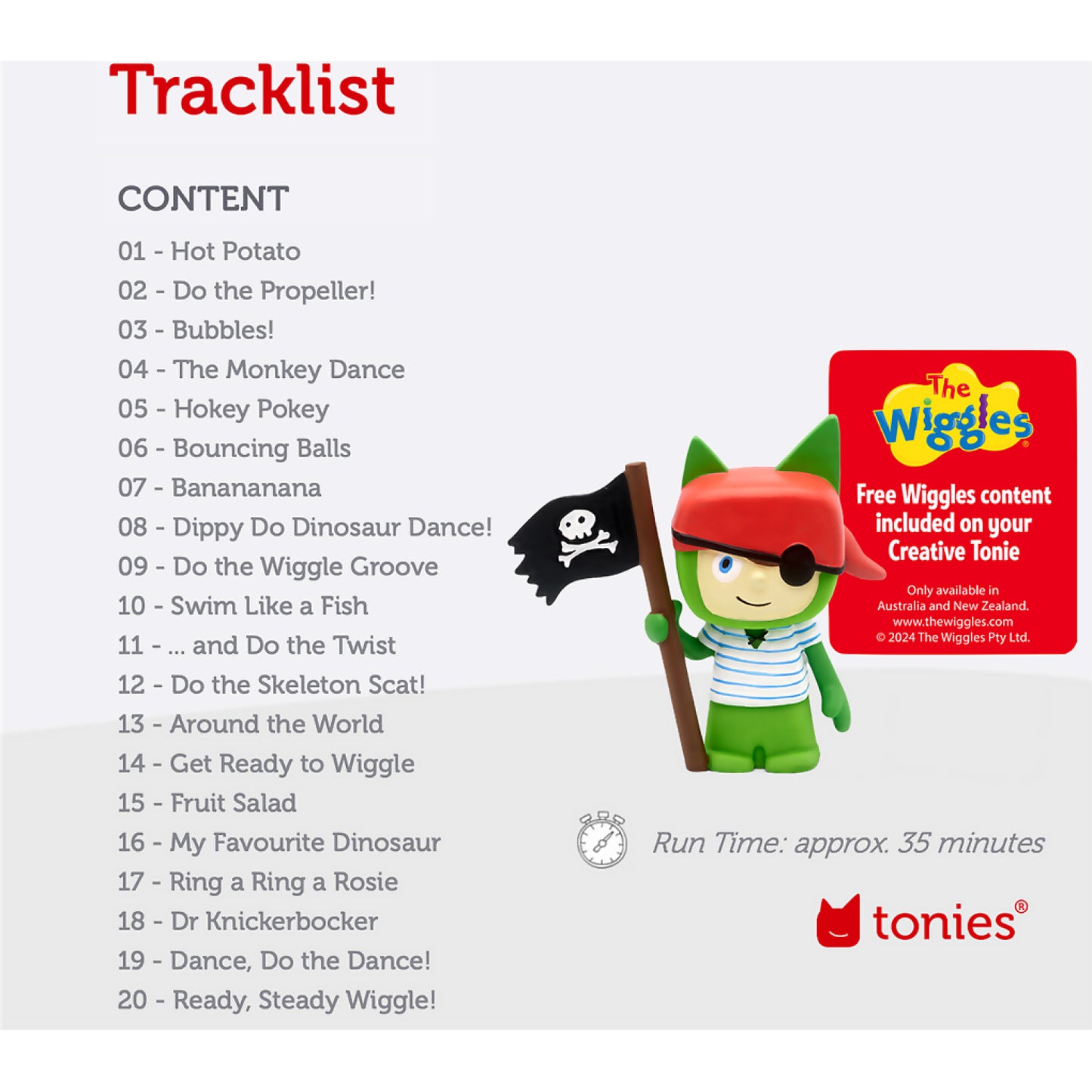 Tonies - Creative Tonie X The Wiggles Pirate Tonie Audio Character (Toniebox Not Included)