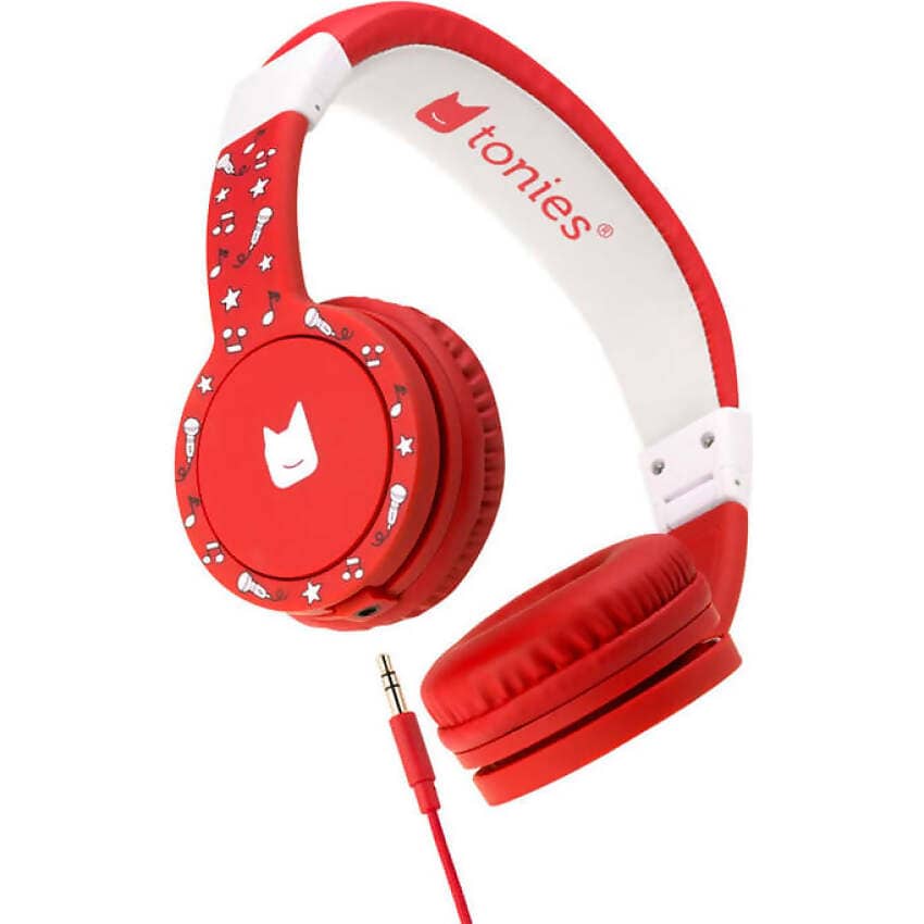 Tonies - Foldable Headphones Red Colour For Kids (Toniebox Not Included)