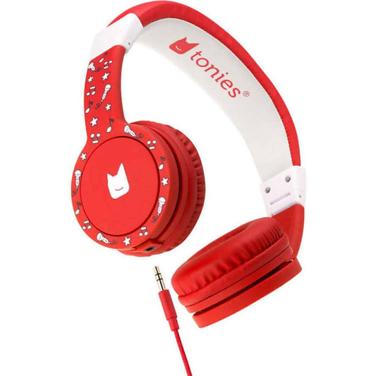Tonies - Foldable Headphones Red Colour For Kids (Toniebox Not Included)