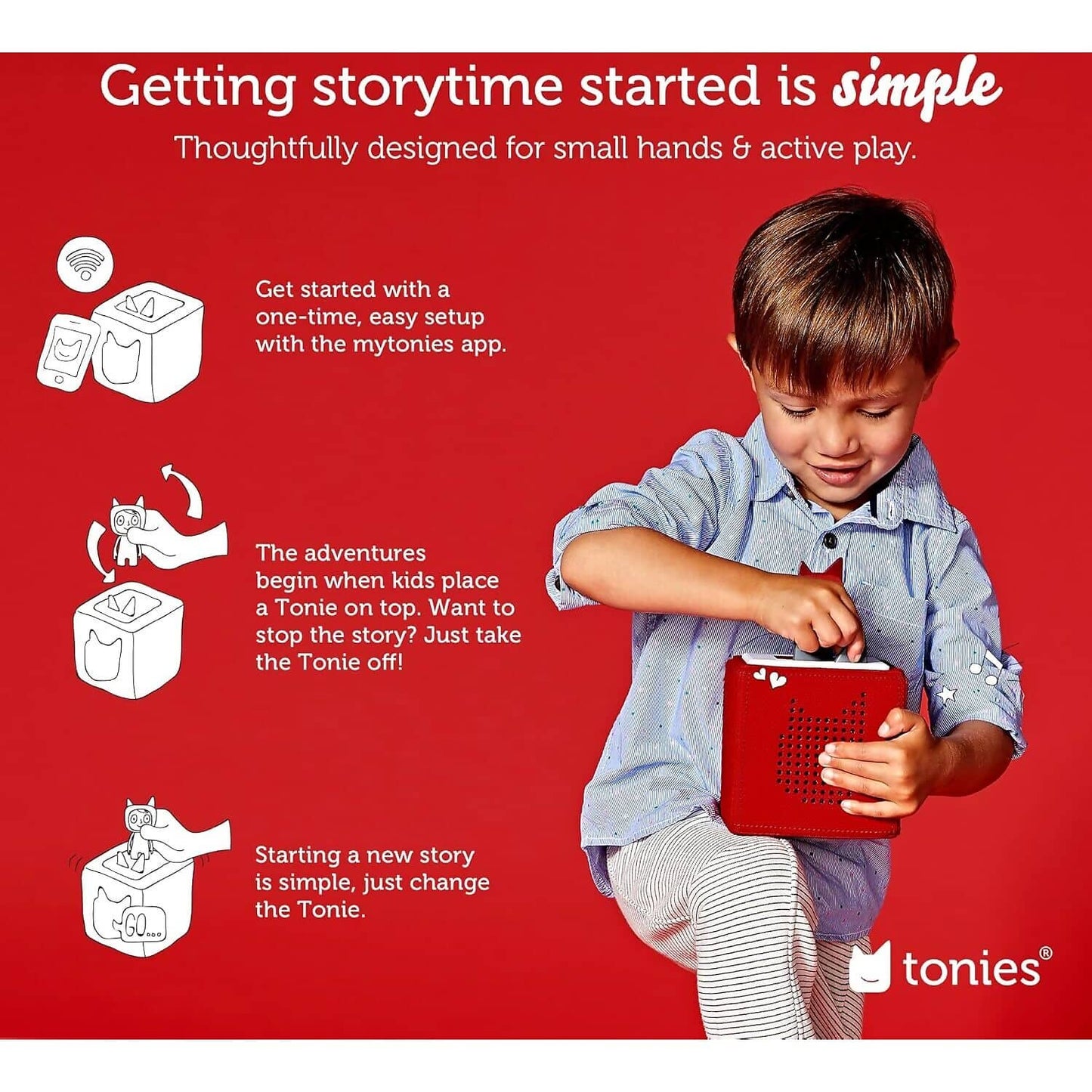 Tonies - Toniebox Playtime Puppy Starter Set - Red Colour