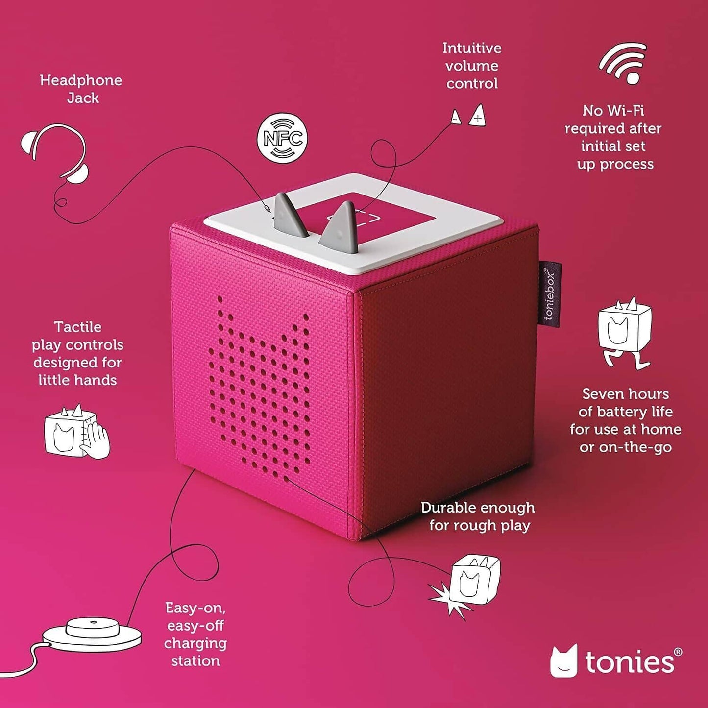 Tonies - Toniebox Playtime Puppy Starter Set - Pink Colour