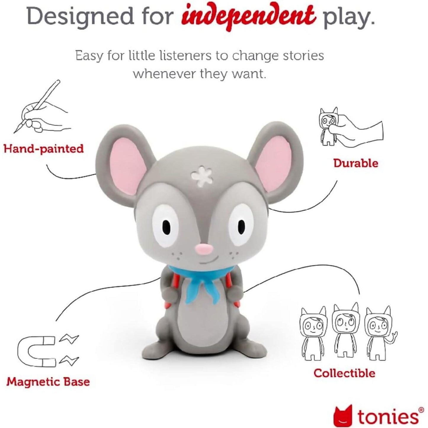 Tonies - Favourite Children's Songs - Travelling Songs Tonie Audio Character (Toniebox Not Included)
