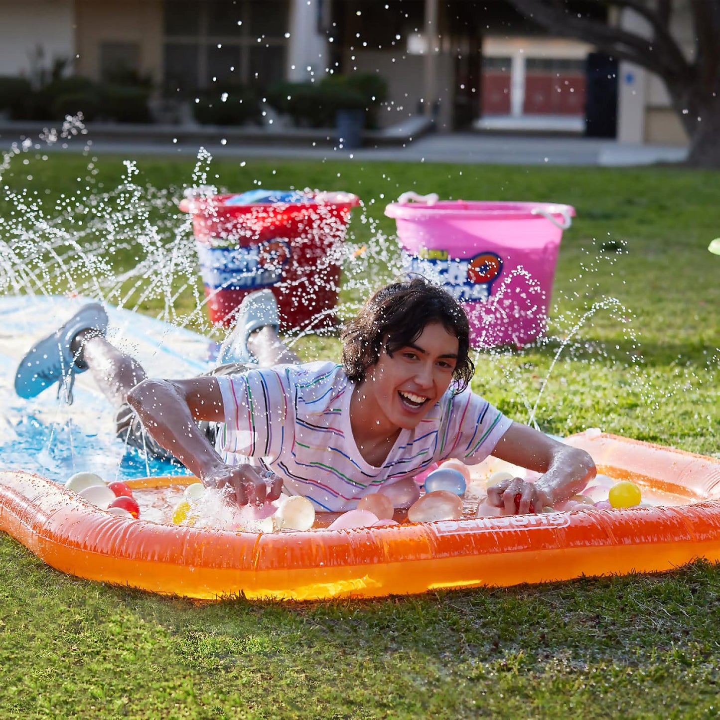 Zuru - Bunch O Balloons Tropical Party Water Slide With 100 Water Balloons