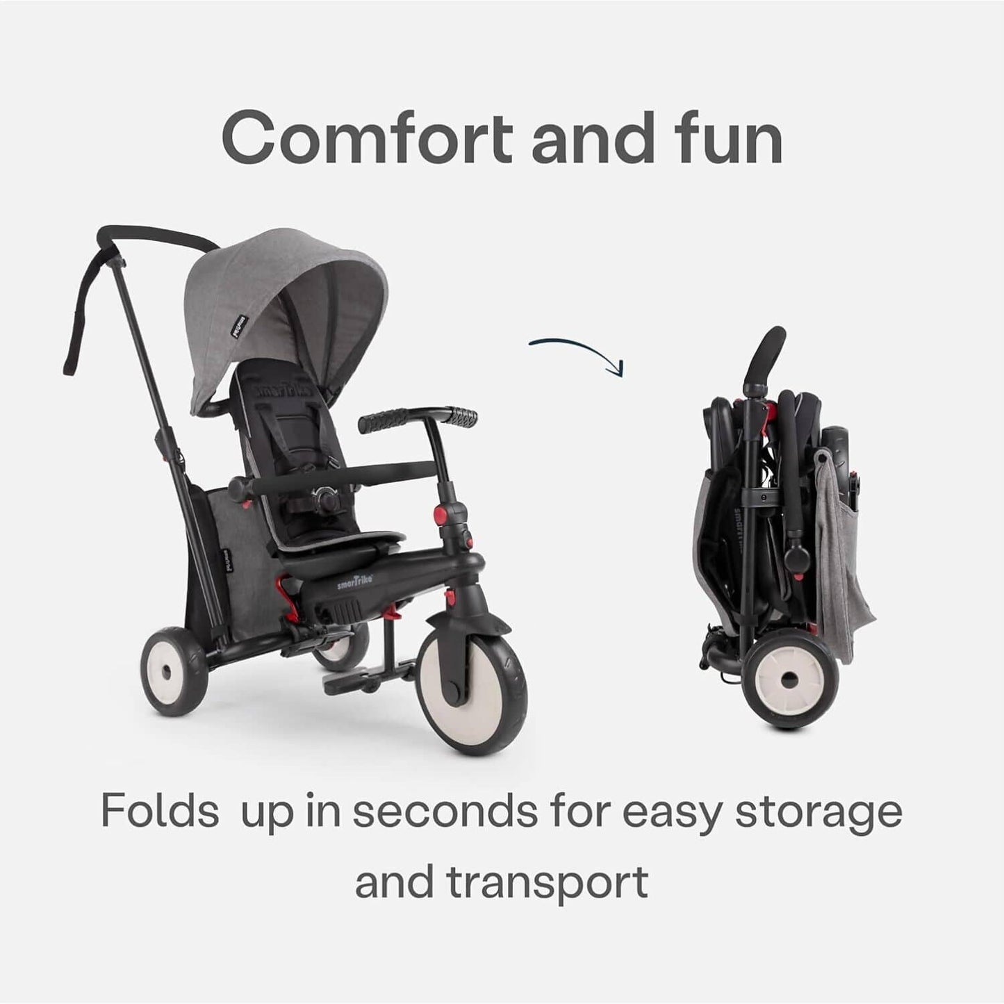 SmarTrike - Str3 Journey Folding Stroller Trike Grey